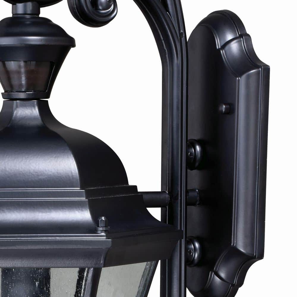 Aberdeen Black Aluminum Dimmable Outdoor Wall Light