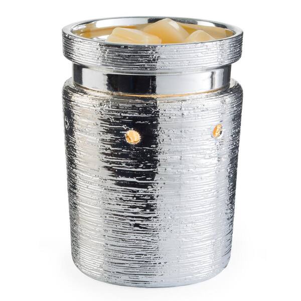 Candle Warmers Etc 8.8 in. Brushed Chrome Illumination Fragrance Warmer
