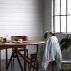 Timeline Wood 3/8 in. x 5.5 in. x 72 in. 16.5 sq. ft.. Classic White Smooth Nickel Gap Classic Shiplap Panels (6-Pack) 