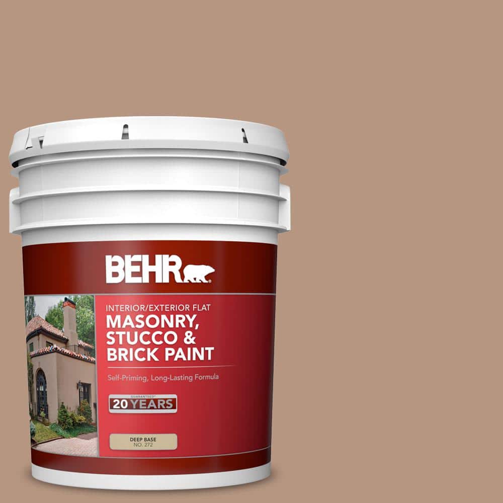 5 gal. #S220-4 Potters Clay Flat Interior/Exterior Masonry, Stucco and Bric