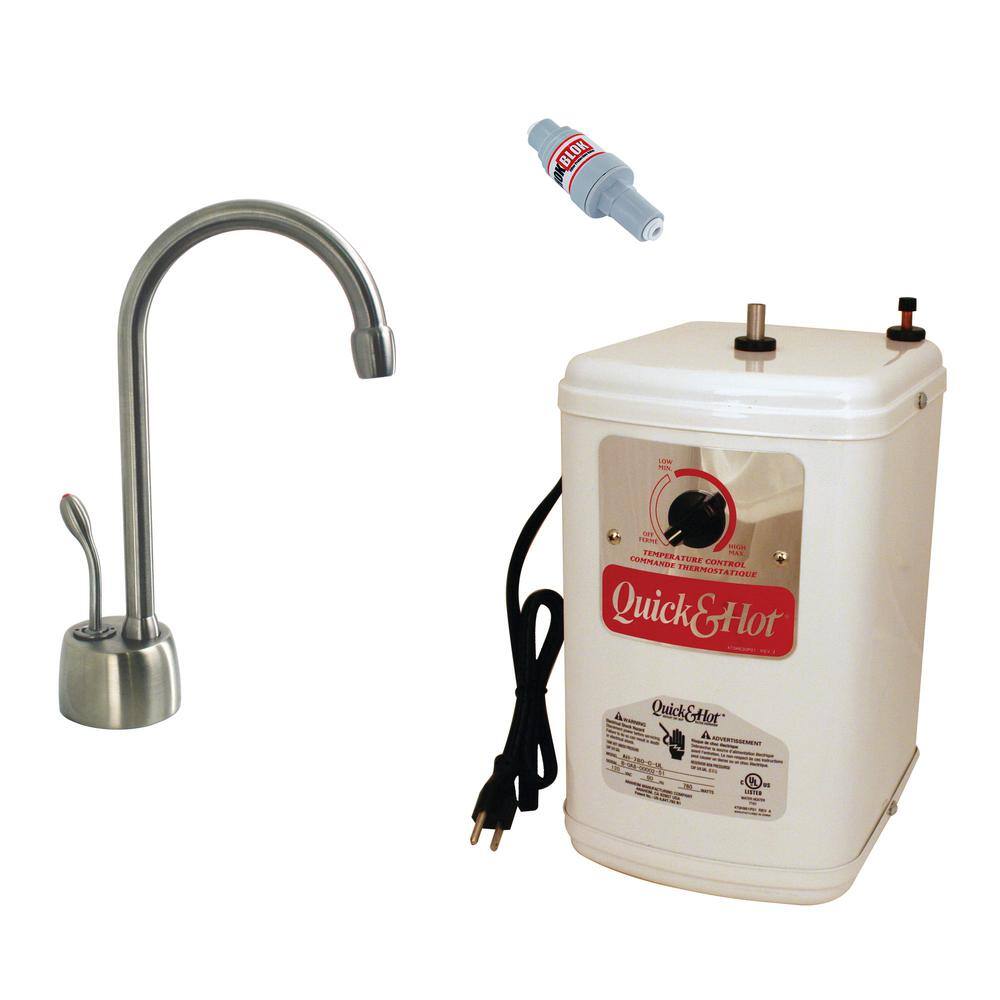 Westbrass 9 in. Velosah 1Handle Hot Water Dispenser Faucet with