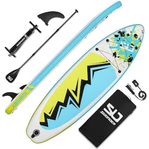 Inflatable Stand Up Paddleboard 10 ft. Cyan/Lemon