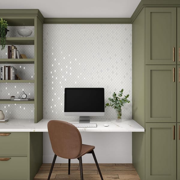 Starcastle Celestial 13 in. x 12 in. Glass Elongated Hexagon Mosaic Tile (956.16 sq. ft./Pallet)