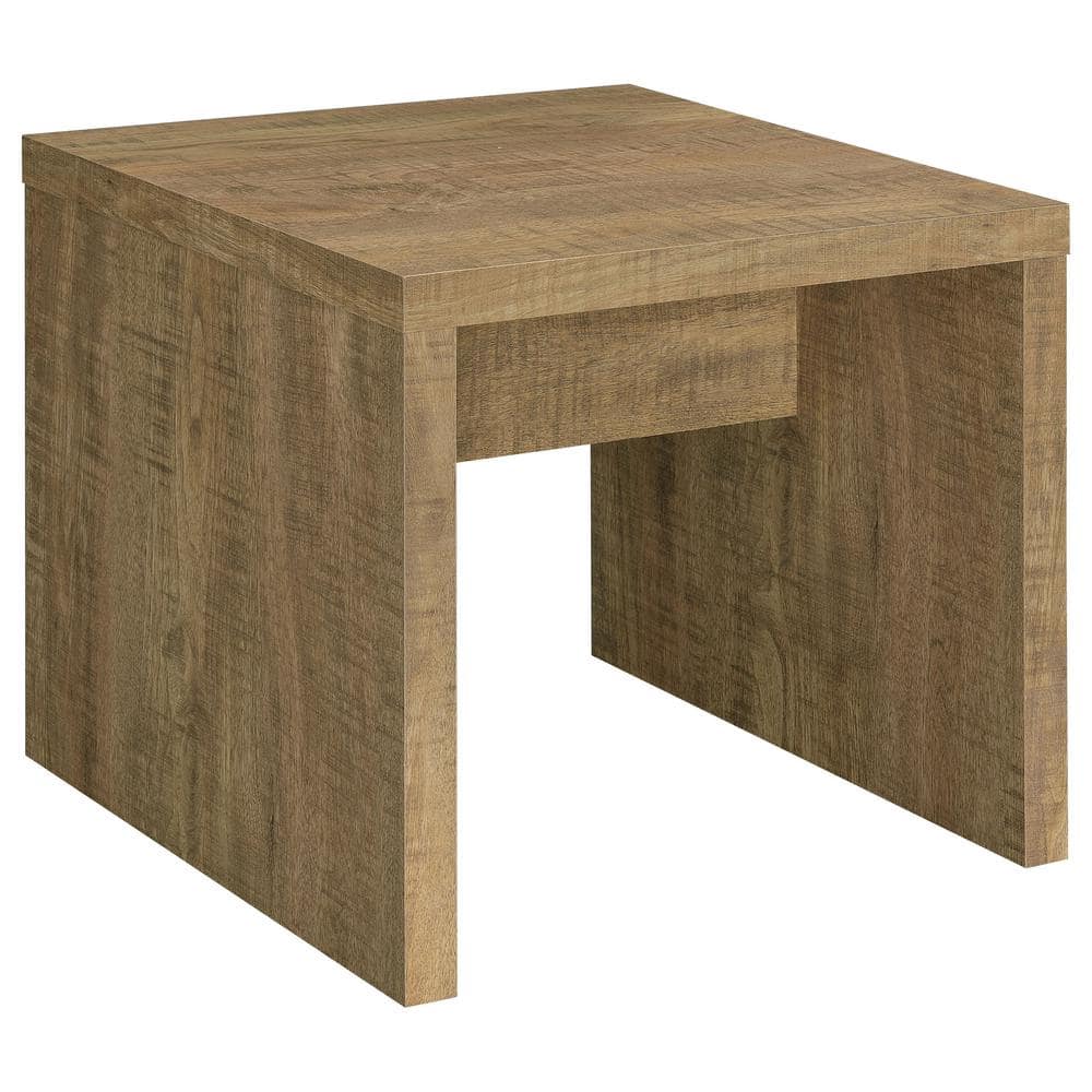 Coaster Lynette 23.5 in. Mango Square Engineered Wood End Table 704127 ...