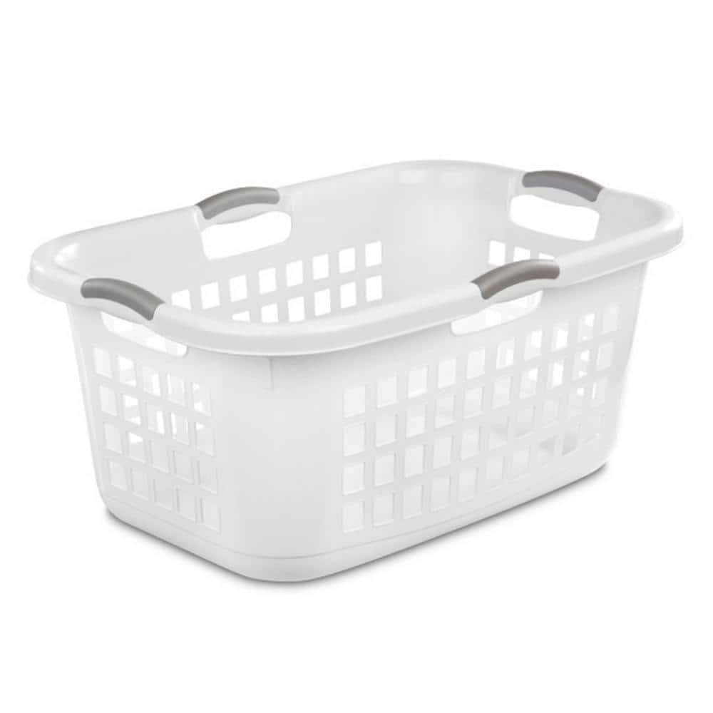 UPC 193802286038 product image for Ultra 2 Bushel Plastic Stackable Laundry Basket Bin, White (12-Pack) | upcitemdb.com