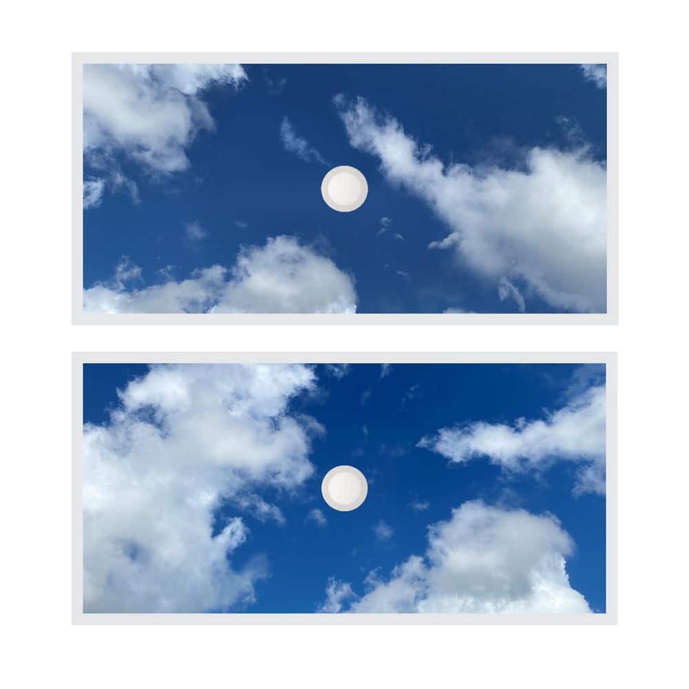 LED Cloud Panel With Built-in Downlight Adj Watt 30W-72W Adj CCT 3K-6500K 100-277V 2'X4' (Pk 2) price history on PriceWatchPro