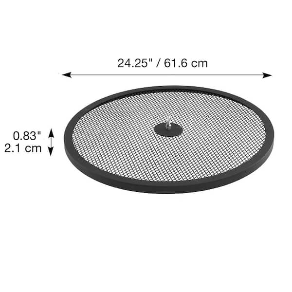 BLUE SKY OUTDOOR LIVING The Peak 18 in. Steel Round Domed Spark Screen and  Screen Lift for Patio Fire Pit DSP2216 - The Home Depot