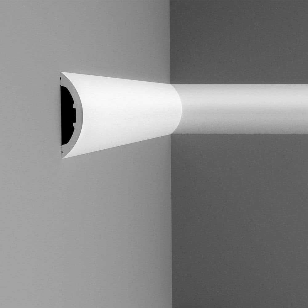 Primed White Polyurethane Crown Moulding Panel, 78 inches