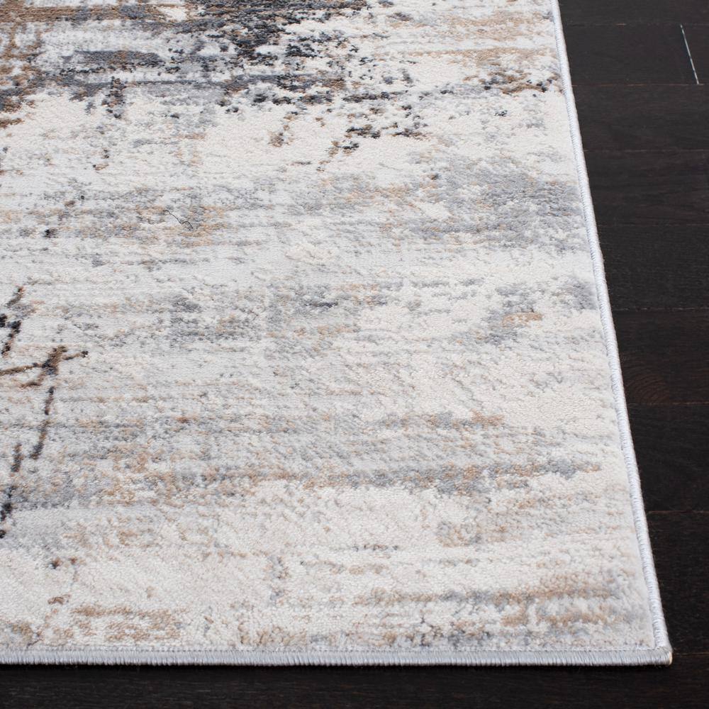Amelia Ivory/Gray 9 ft. x 12 ft. Abstract Area Rug - thumbnail 4