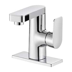 Rotatable Single Handle Single Hole Bathroom Faucet in Chrome