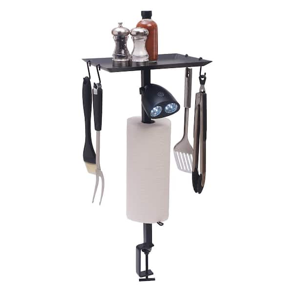 BBQ Accessory Organizer with High Powered LED Grill Light