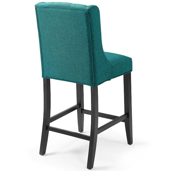 Modway Baronet 26 5 Teal Tufted On, Teal Green Counter Stool
