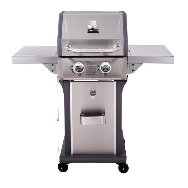 Royal Gourmet Deluxe 2-Burner Patio Propane Gas Grill in Stainless Steel with Folding Side Tables