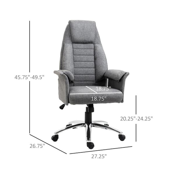 plush leather office chair