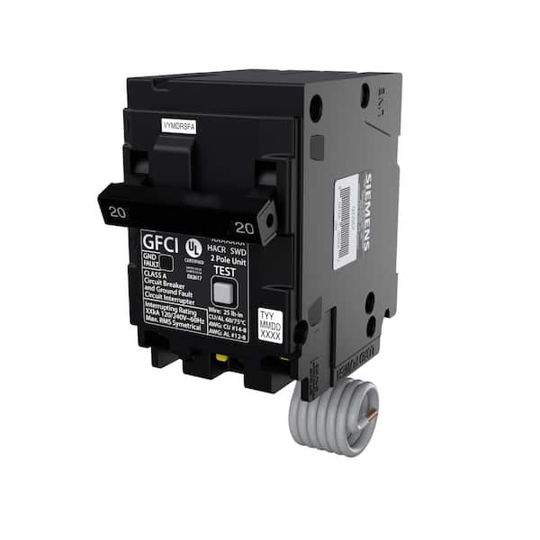 QPFB 20 Amp 2-Pole GFCI Circuit Breaker