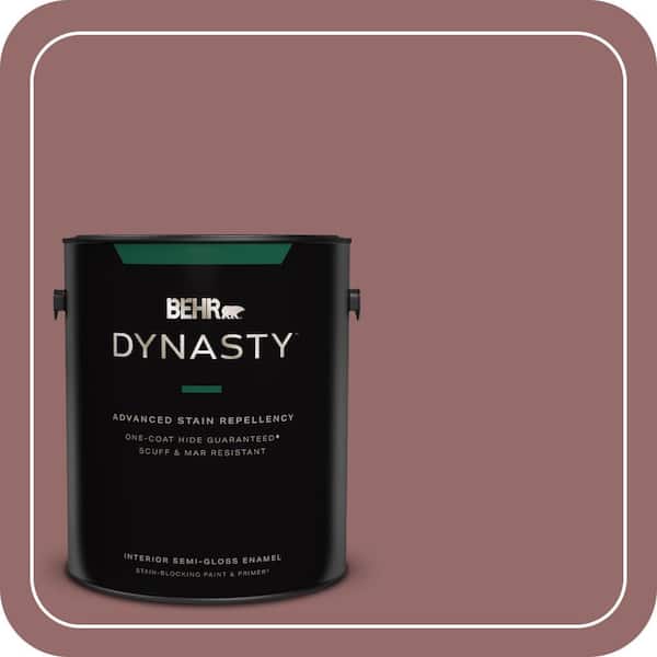 BEHR DYNASTY 1 gal. #140F-5 Clay Ridge Semi-Gloss Enamel Interior Stain-Blocking Paint & Primer