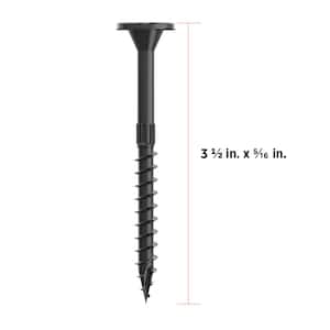 5/16 in. x 3-1/2 in. Star Drive Flat Head Multi-Purpose + Multi-Ply + Ledger Structural Wood Screw- Exterior (250-Pack)