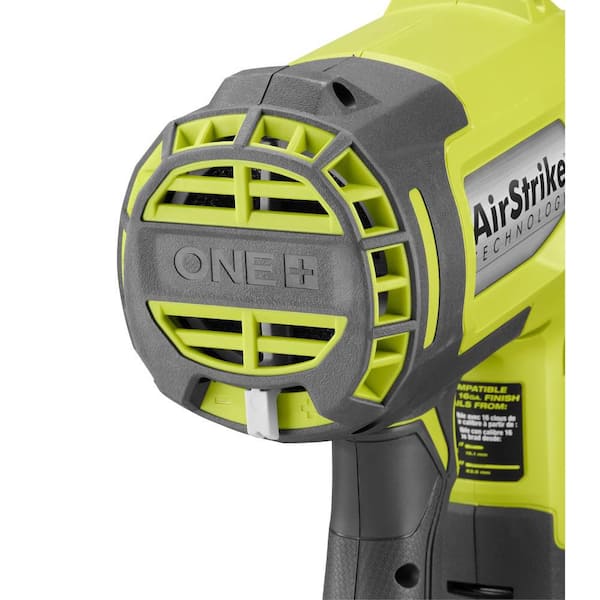 RYOBI ONE+ 18V Cordless 16-Gauge Cordless Straight Finish Nailer and 2.0 Ah Compact Battery Starter Kit