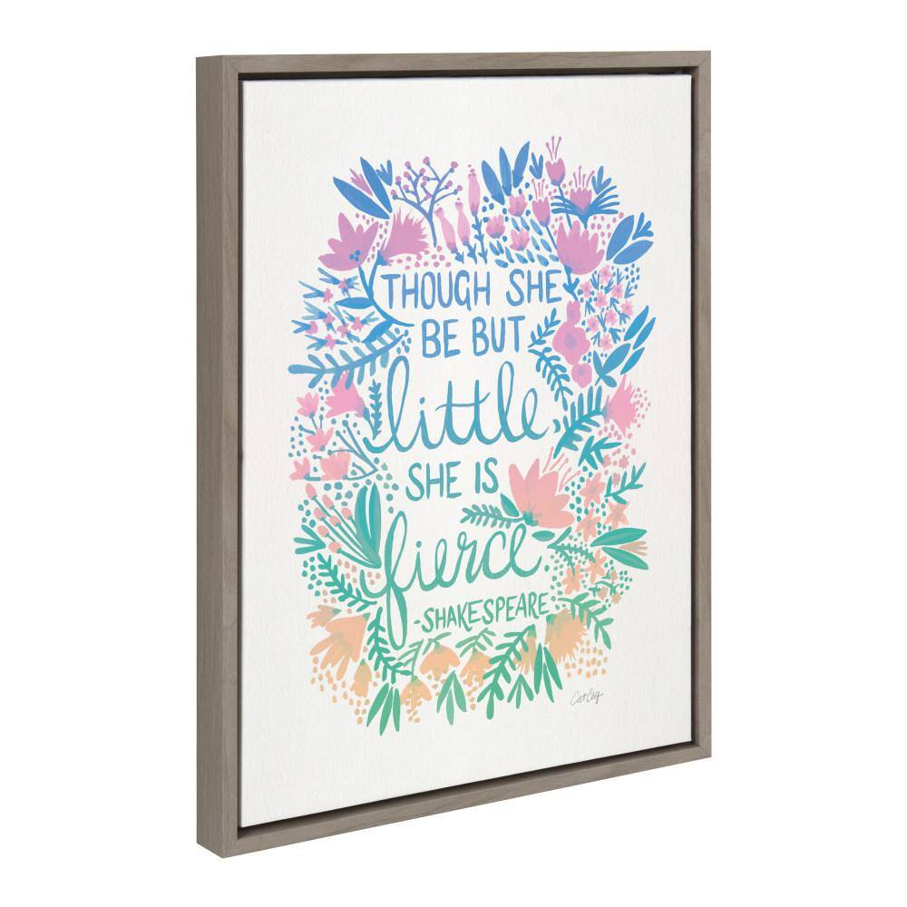 Lavender and Mint Floral Motivational Canvas Art with Quote