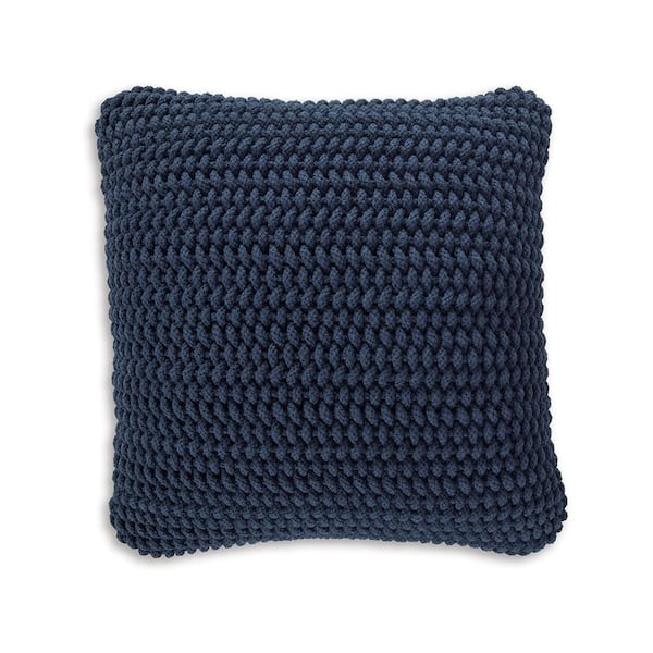 Ako Blue Handwoven Cotton 20 in. x 5 in. Throw Pillow (Set of 4)