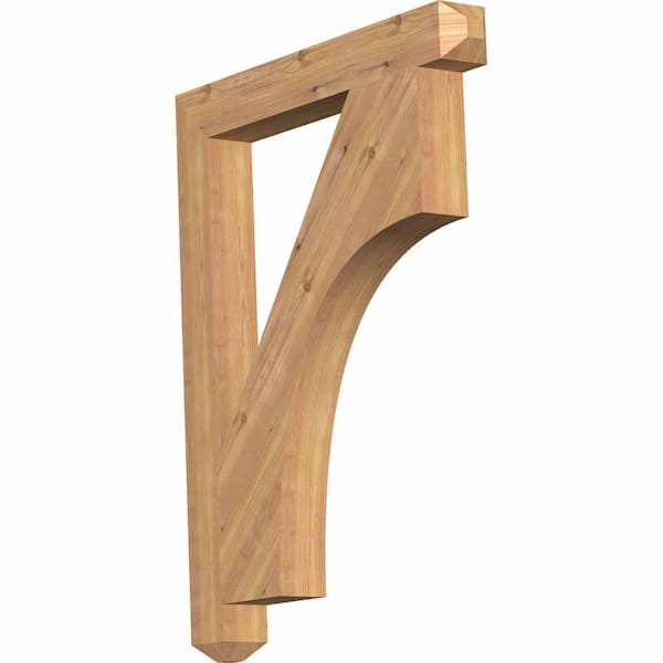 Ekena Millwork 3.5 in. x 38 in. x 30 in. Western Red Cedar Westlake Craftsman Smooth Bracket