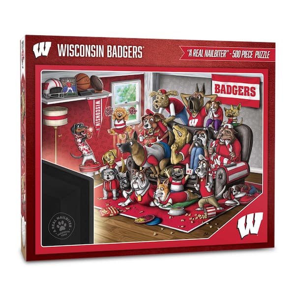 YouTheFan NCAA Wisconsin Badgers Purebred Fans Puzzle-A Real Nailbiter (500-Piece)