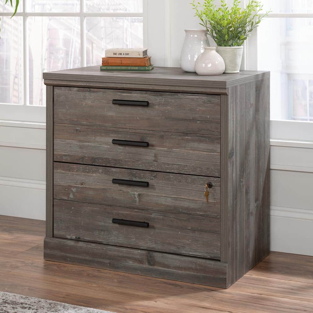 Pebble Pine 2-Drawer Lockable Lateral File Cabinet