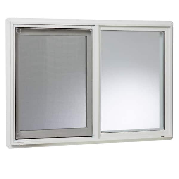 TAFCO WINDOWS 31.75 in. x 21.75 in. Left-Hand Single Sliding Vinyl Window with Dual Pane Insulated Glass - White