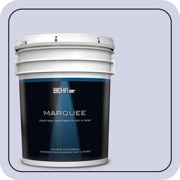 BEHR MARQUEE 5 gal. #M550-2 Lavender Memory Satin Enamel Exterior Paint & Primer