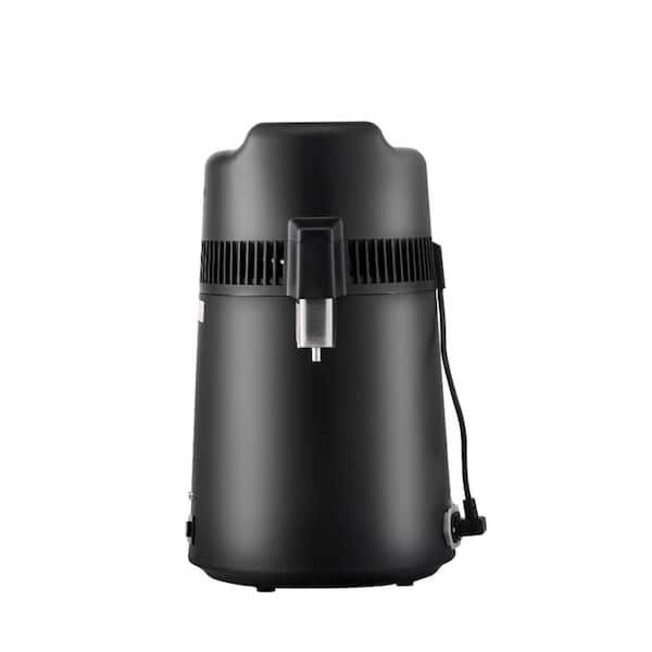 6L Countertop Water Distiller, 900-Watt Stainless Steel Interior Home Water Purifier Black