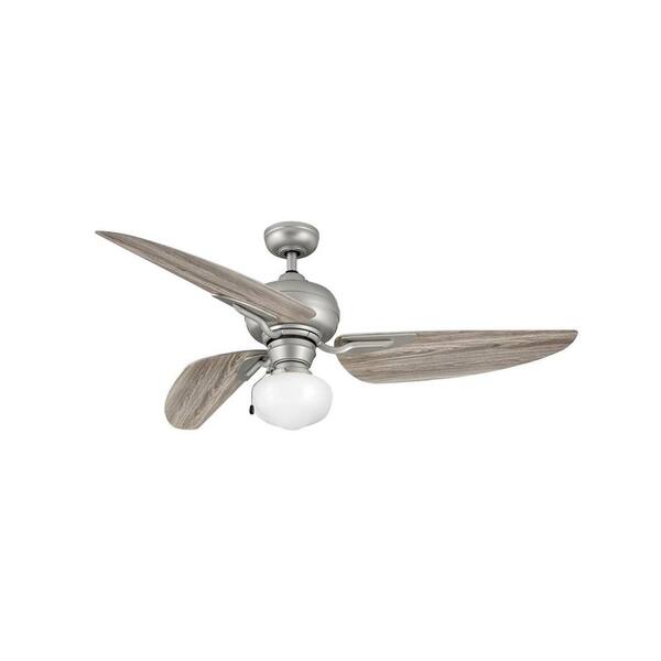 Ge 52 Inch Sleek And Modern Savanna Brushed Nickel Ceiling Fan Shelly