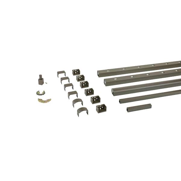 Riviera 8 in. x 36 in. C31 Rail Section Kit Level-Bronze Fine Texture Aluminum Stair Railing Kit