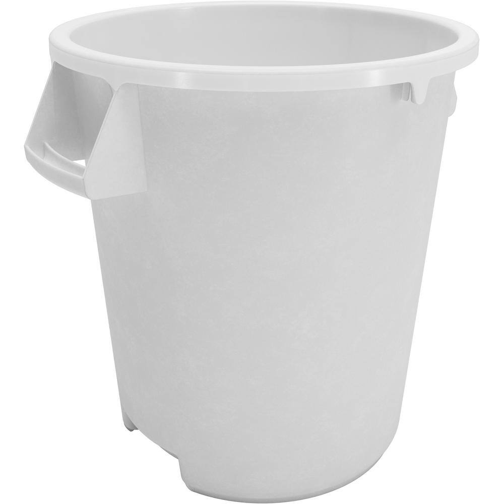 Carlisle Bronco 10 Gal. White Commercial Trash Can 84101002 The Home Depot