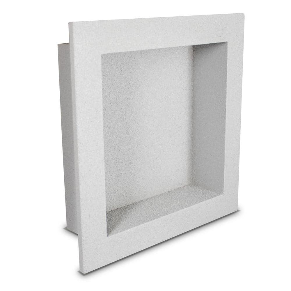 PolyNiche 12 in. x 12 in. x 3.5 in. Shower Niche in Gray NCH1212 - The Home  Depot