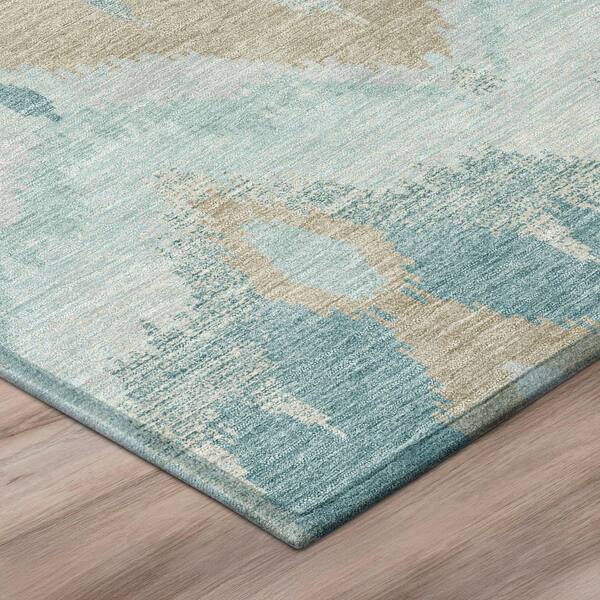 Chantille Machine Washable Indoor/Outdoor Abstract ACN2926 Sky 10 ft. x 14 ft. Area Rug