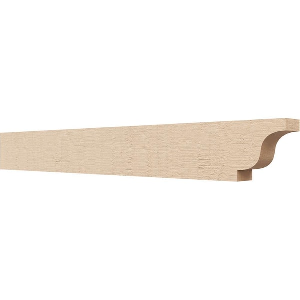 Ekena Millwork 2-in. x 4-in. x 32-in. Newport Woodgrain, Primed Tan Timberthane Polyurethane Rafter Tail Brace