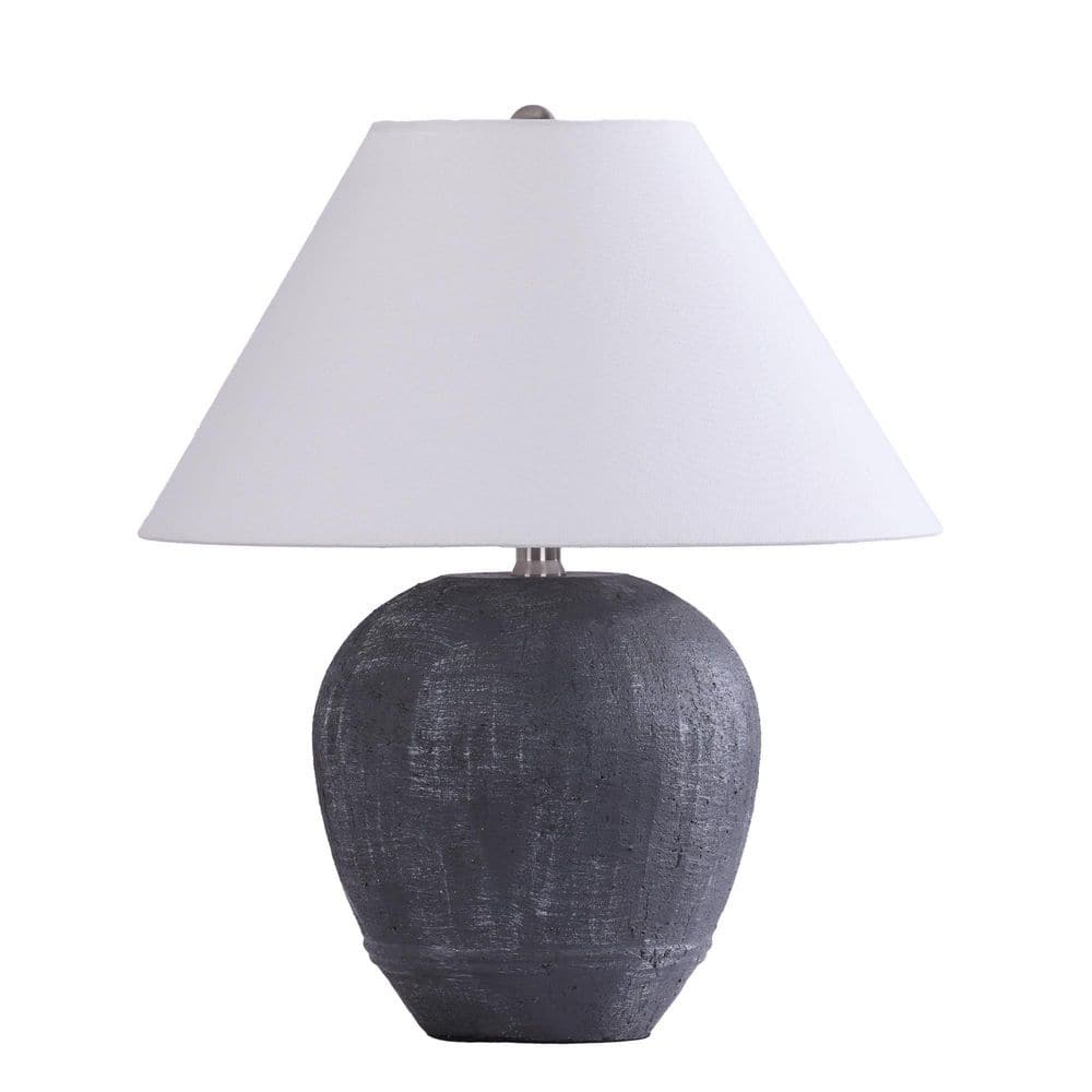 18 in. Ceramic Base table lamp in Dark Gray price history on PriceWatchPro