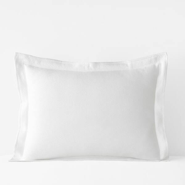 The Company Store Legends Hotel Asher White Cotton Matelasse King Sham