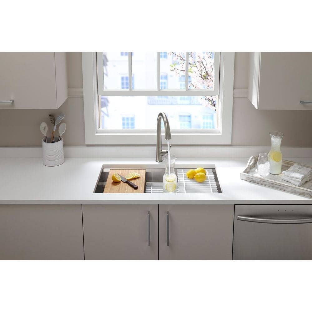 Prolific 33" Stainless Steel Undermount Single Bowl Kitchen Sink with Accessories