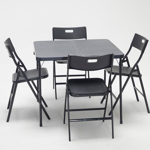 home depot folding table and chairs set