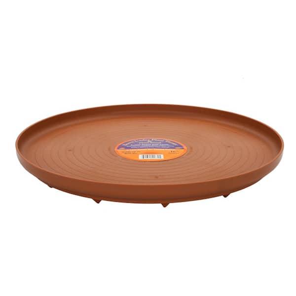 The Plant Stand 16 in. Terracotta Down Under Heavy-Duty Plastic Plant Turner