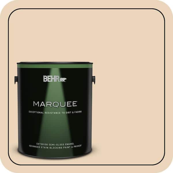 BEHR MARQUEE 1 gal. #ECC-52-1 Nevada Sand Semi-Gloss Enamel Exterior Paint & Primer