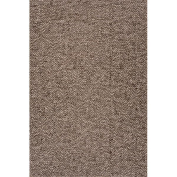 Elarissea Contemporary Brown 8 ft. x 10 ft. Outdoor Area Rug