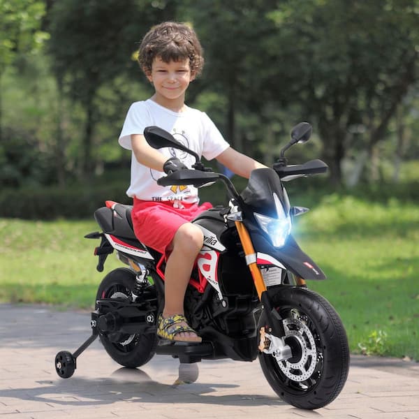 12-Volt Kids Ride On Motorcycle Dirt Bike Licensed Aprilia