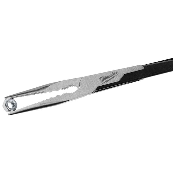 Milwaukee 13 in. Straight Long Needle Nose Pliers with Slip