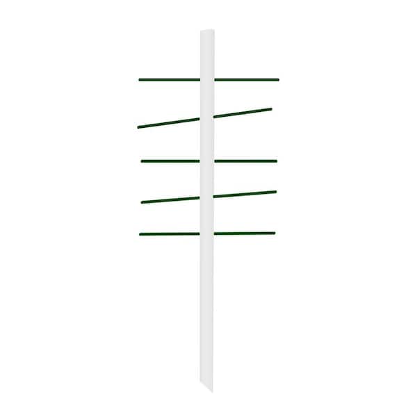 Mr.Garden 36 in. H Dia U46 and 5mm, 12 in.W Fiberglass Garden Trellis and Heavy-Duty Plants Support Trellis