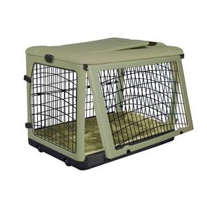 27 in. x 18.25 in. x 21.75 in. The Other Door Steel Crate with Plush Pad