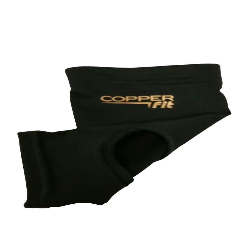 COPPER FIT XLarge Black Polyester Ankle Sleeve CPRAKSLXL The Home Depot