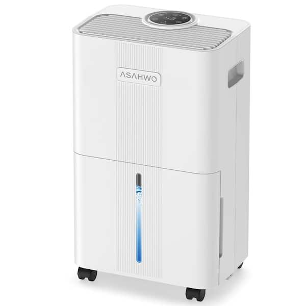 21 pt. 1600 sq. ft. White Dehumidifier for Home and Basement, Drain Hose, Auto Defrost, Continuous Drainage