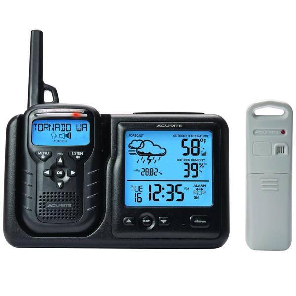 AcuRite Digital Weather Station plus Portable Weather Alert NOAA Radio with S.A.M.E.